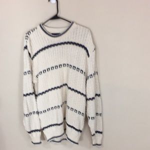 Vintage Isle of Cotton  Textured Sweater Made in USA Size Medium
